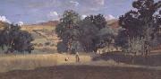 Moisson dans une vallee (mk11) Jean Baptiste Camille  Corot